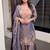 Lavendar heavy embroidered kurti pant set with lace dupatta for festive wear