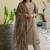Mirchi Fashion Women's Brown Floral Print Pure Cotton Kurti With Bottom & Dupatta set