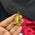 Peacock Floral Saree Brooch, Gold Tone Indian Jewelry, Bridal Accessory