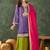 Women's Gorgeous Embroidery Work Silk Fabric Straight Kurta Sharara and Dupatta Set