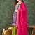 Women's Gorgeous Embroidery Work Silk Fabric Straight Kurta Sharara and Dupatta Set
