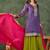 Women's Gorgeous Embroidery Work Silk Fabric Straight Kurta Sharara and Dupatta Set