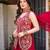 Women's Gorgeous Embroidery Work Georgette Silk Fabric Straight Kurta Sharara and Dupatta Set