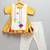 Yellow off white embroidered cotton silk kurta set