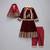 Maroon embroidered velvet silk anarkali set