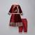 Maroon embroidered velvet silk anarkali set