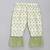 Green white printed cotton silk kurta set