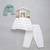 Off white green printed cotton kurta set