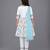 White multicolor printed poplin cotton kurta set