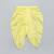 Off white yellow ganpati printed cotton silk kurta dhoti set