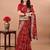 Bandhani embroidered poly georgette bandhani saree