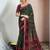Printed zari pure chiffon bandhani saree
