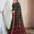 Printed zari pure chiffon bandhani saree