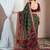 Printed zari pure chiffon bandhani saree
