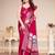 Woven design zari pure chiffon bandhani saree
