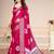 Woven design zari pure chiffon bandhani saree