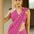 Pink poly georgette sarees