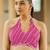 Pink poly georgette sarees