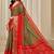 Kalini women dola silk bandhani print zari border saree