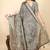 Floral printed zari bandhani saree