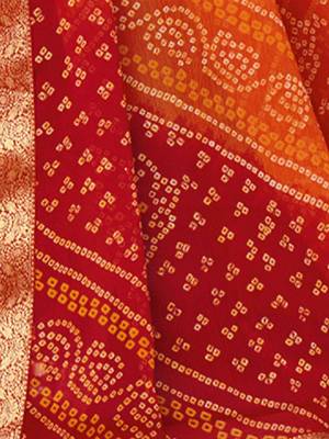 Bandhani pure chiffon bandhani saree 4