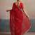 Sequinned pure georgette bandhani saree