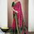 Printed zari pure chiffon bandhani saree