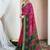 Printed zari pure chiffon bandhani saree