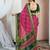 Printed zari pure chiffon bandhani saree