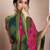 Printed zari pure chiffon bandhani saree
