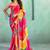 Leheriya sequinned pure georgette heavy work leheriya saree