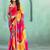 Leheriya sequinned pure georgette heavy work leheriya saree