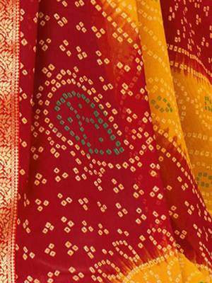 Bandhani pure chiffon bandhani saree 4