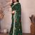 Zari poly georgette bandhani saree