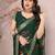 Zari poly georgette bandhani saree