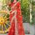 Embellished embroidered poly georgette bandhani saree