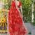 Embellished embroidered poly georgette bandhani saree