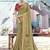Printed zari bandhani saree