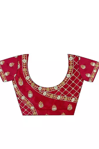 Printed zari bandhani saree