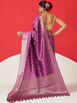Bandhani zari art silk fusion bandhani saree 3