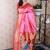 Woven design zari silk blend bandhani saree