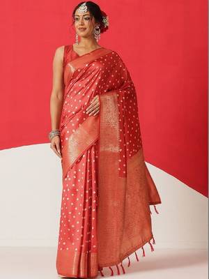 Bandhani zari art silk fusion bandhani saree 1