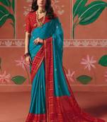 Bandhani zari poly georgette bandhani saree