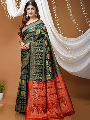Bandhani silk blend fusion bandhani saree 2