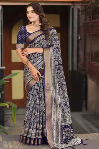 Bandhani printed bandhani saree