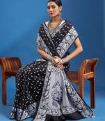 Women bandhani printed saree