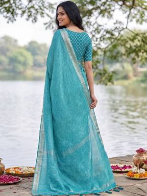 Leheriya pure georgette leheriya saree 2