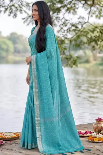 Leheriya pure georgette leheriya saree