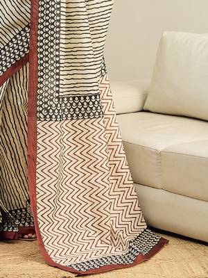 Ethnic motifs ready to wear leheriya saree 3