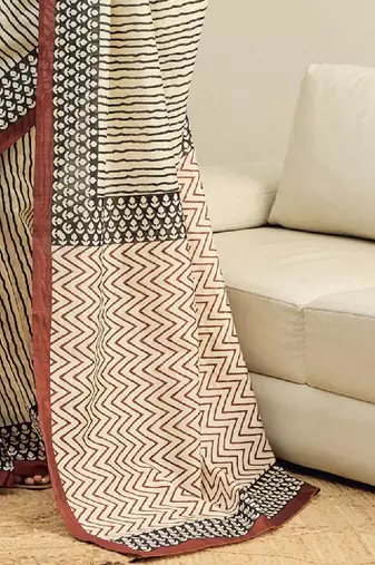 Ethnic motifs ready to wear leheriya saree